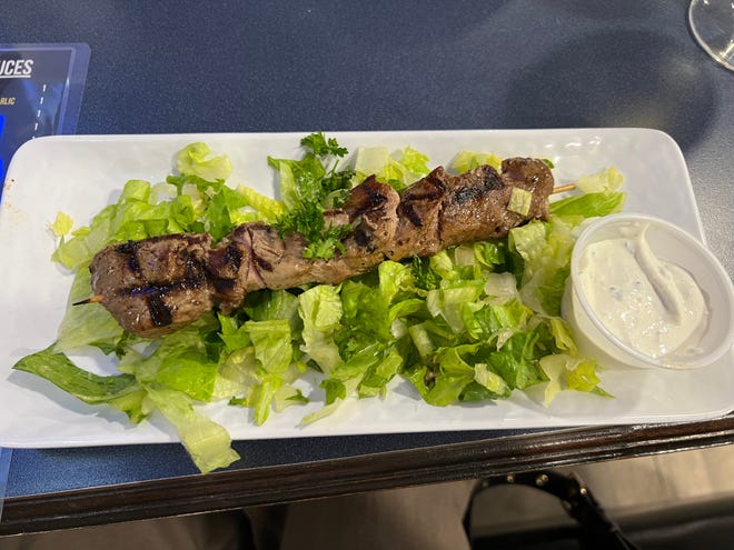 The Steak Kebob at Swift Grill was deliciously seasoned, tender beef which was perfectly cooked.
