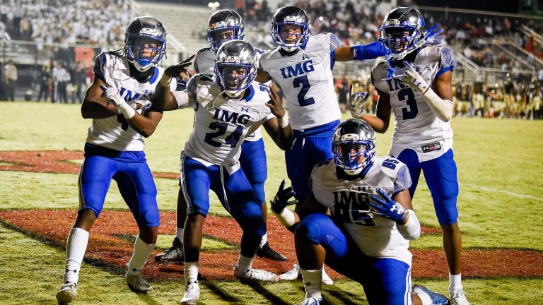 Football: IMG scores 96 points in first half before game is called