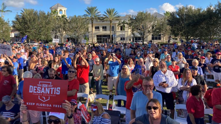 Gov. Ron DeSantis holds reelection rally in Port St. Lucie; immigration, COVID-19 among topics