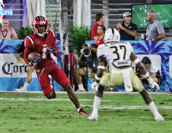 FAU receiver LaJohntay Wester has 572 receiving yards and eight touchdowns on the season.