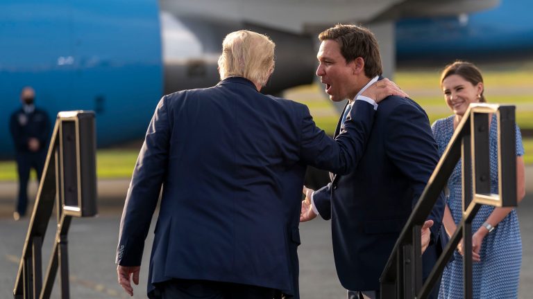 Trump hit on DeSantis has Florida Republicans ‘stuck in the middle’ of escalating feud