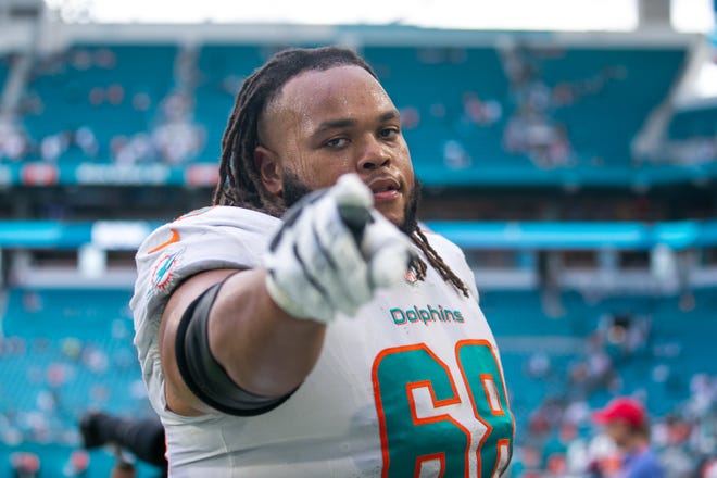 Dolphins guard Rob Hunt says the Dolphins are ready for three straight road games.