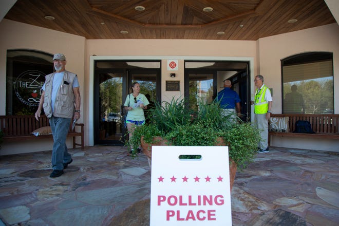 Scenes outside Precinct 23 located inside the Unity Church of Vero Beach on Election Day Tuesday, Nov. 8, 2022, in Vero Beach.