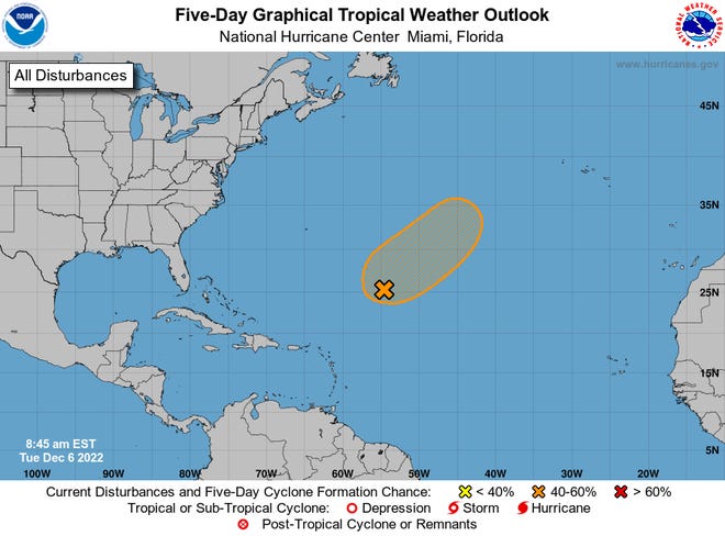 Tropical conditions 8:45 a.m. Dec. 6, 2022.