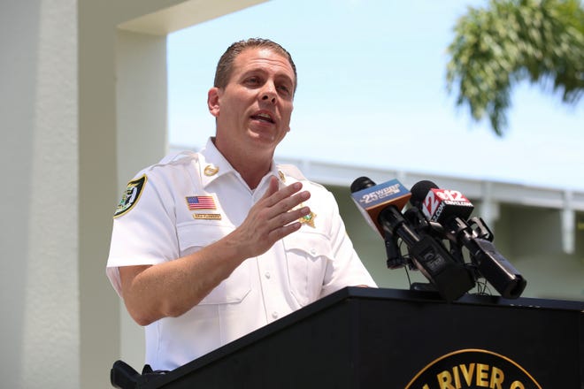 Sheriff Eric Flowers at a press conference on June 14, 2022.