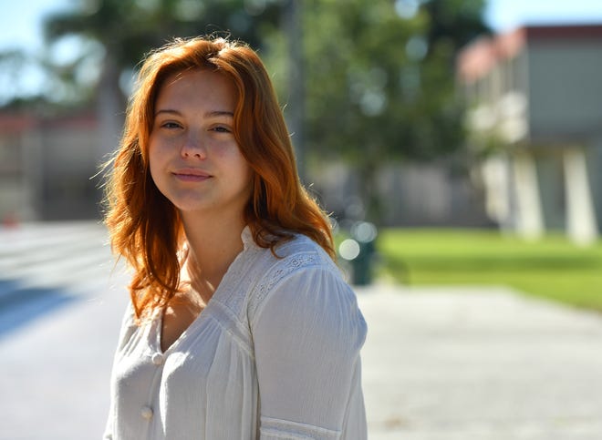 London Weier, 21, is a fourth-year student at New College of Florida in Sarasota, who will be getting her degree in environmental studies this spring. Florida Gov. Ron DeSantis overhauled the board of Sarasota's New College on Friday, bringing in six new members in a move his administration described as an effort to shift the school in a conservative direction.