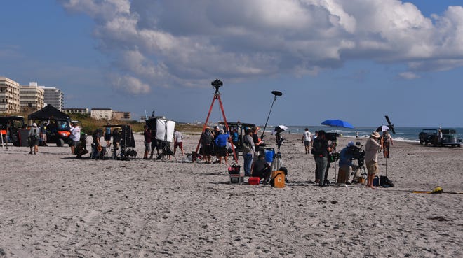 The production crew for "The Right Stuff" was filming scenes in Cocoa Beach at Lori Wilson Park in 2019.