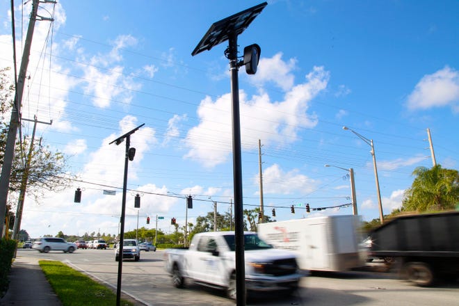 License plate reader systems are seen near the intersection of State Road 60 and 58th Avenue on Tuesday, Nov. 1, 2022, in Vero Beach.