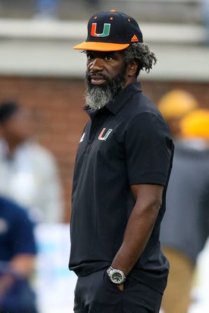 Ed Reed, seen here prior to a game between Miami and Georgia Tech in November, apologized on Monday for a profanity-laced tirade released on Sunday, directed at his new employer, Bethune-Cookman University.