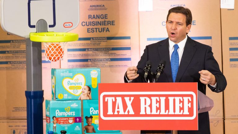 Gov. Ron DeSantis makes a stop in Ocala, touts $2 billion in proposed tax relief