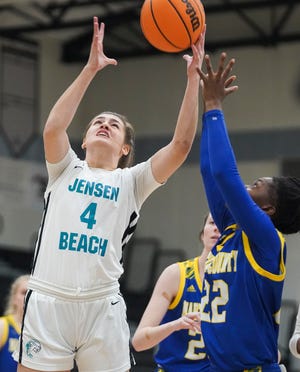Jensen Beach hosts Martin County in a girls basketball game, Thursday, Dec. 15, 2022.