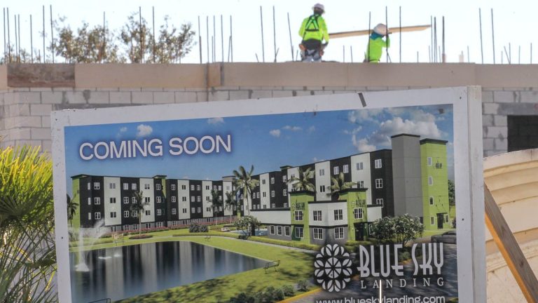 Affordable housing apartments under construction in Fort Pierce