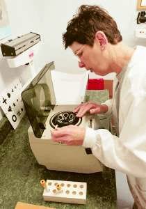 A centrifuge like this one will help scientists process research samples from Indian River Lagoon projects.