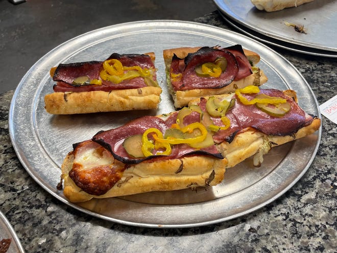 Frederick Votino’s Pizza, the next generation of a longtime Fort Pierce business, opened Feb. 7. Gondolas are Votino’s popular brick oven-heated alternative to the sub sandwich, made on homemade bread with ham, salami, provolone cheese, banana peppers and pickles.