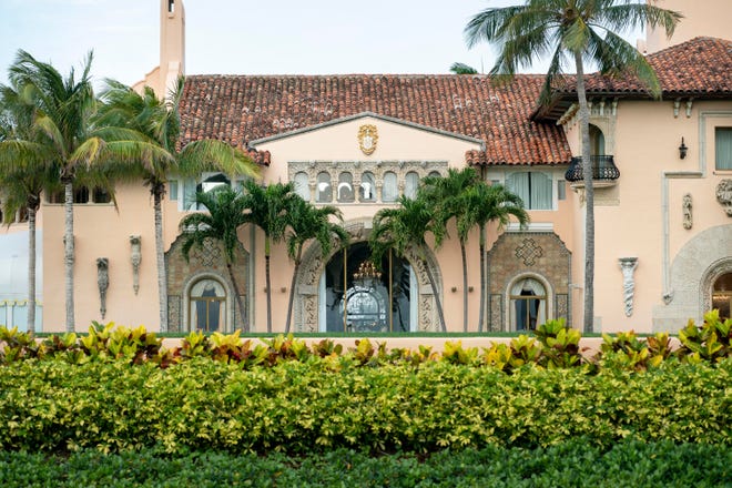 Donald Trump's Mar-a-Lago residence in Palm Beach, Florida on March 20, 2023.