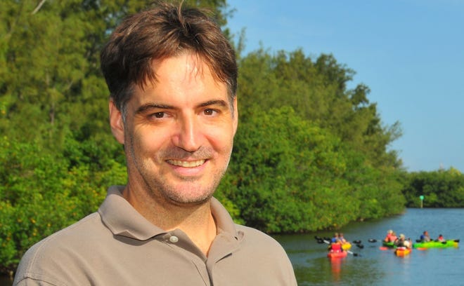 Jim Waymer, FLORIDA TODAY environment reporter, at the Thousand Islands in Cocoa Beach. MALCOLM DENEMARK/FLORIDA TODAY