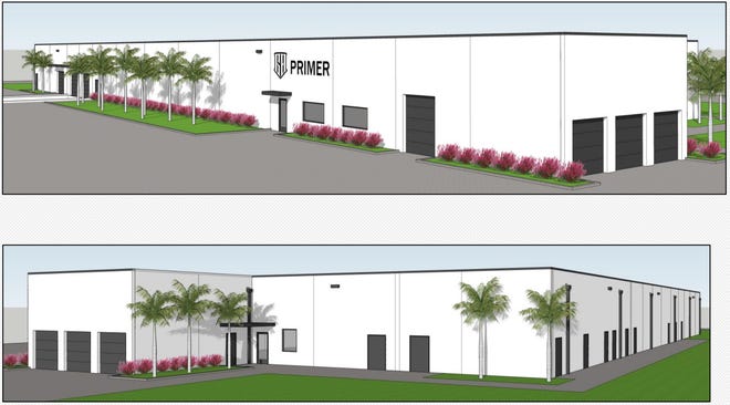 Renderings show Grind Hard Ammo's proposed ammunition manufacturing facility in Indiantown on Southwest Farm Road.