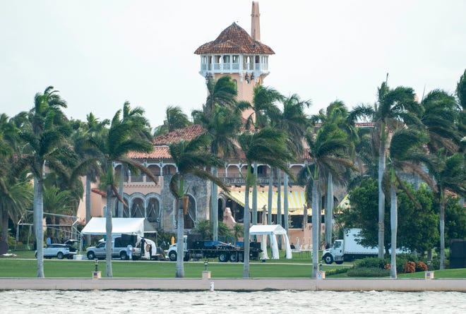 Donald Trump's Mar-a-Lago residence in Palm Beach, Florida on March 20, 2023.