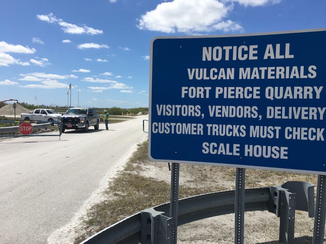 Authorities on Thursday were at a rock quarry at the Vulcan Materials Company at 14171 Range Line Road, in western St. Lucie County one day after an industrial accident that may involve a fatality, according to law enforcement officials.