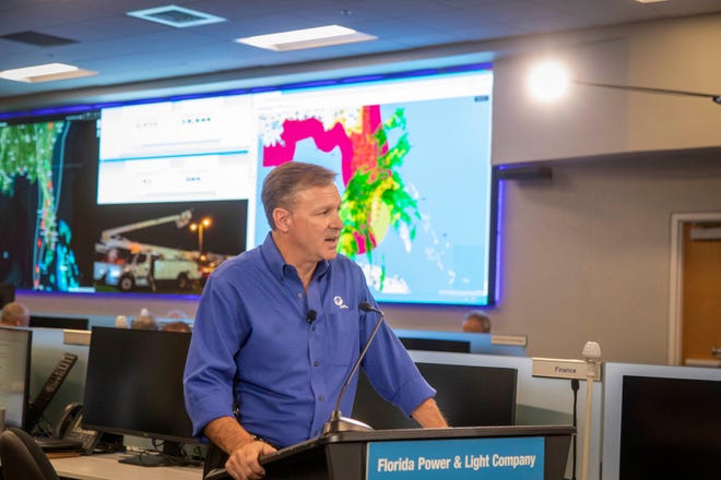 FPL Chairman and CEO Eric Silagy gives an update on the company's preparation efforts for Hurricane Ian on September 27, 2022.