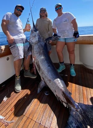Swordfish was the catch of the day Feb. 25, 2023 off Stuart where the crew aboard Making Friends of Stuart landed a 230.5 pound broadbill.