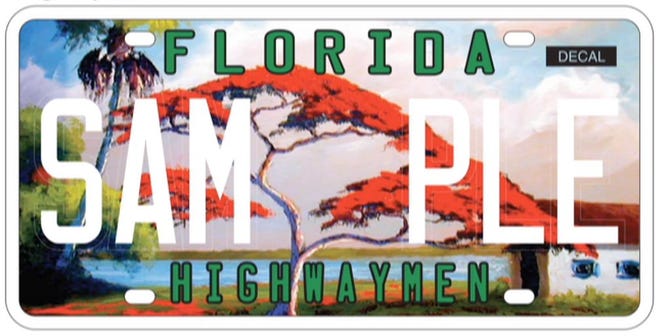 The annual use fees from the sale of the Florida Highwaymen license plate will be distributed to the City of Fort Pierce.