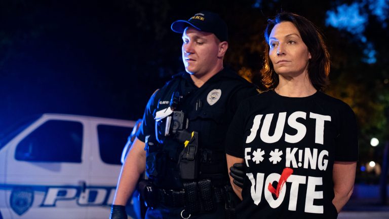 See Florida Democratic Party Chair Nikki Fried, senator handcuffed during abortion protest