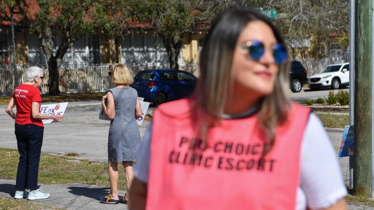 Abortion volunteer escorts stationed at Fort Pierce clinic