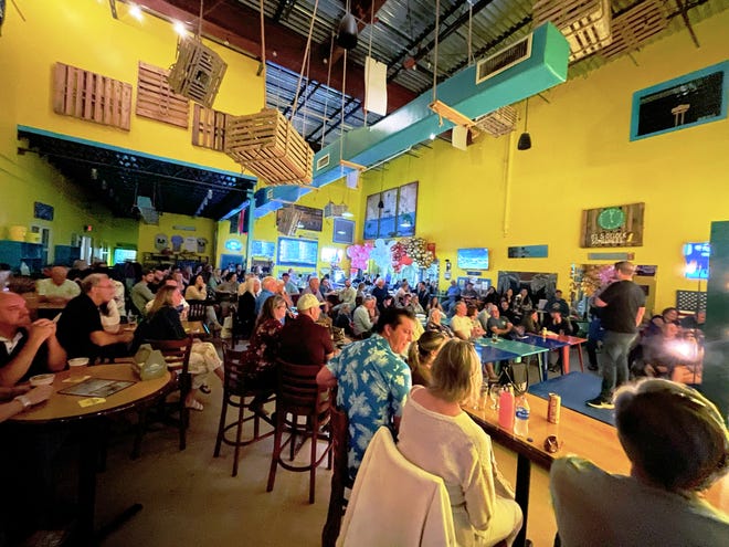 Islamorada Brewery & Distillery in Fort Pierce has events weekly, including comedy nights.